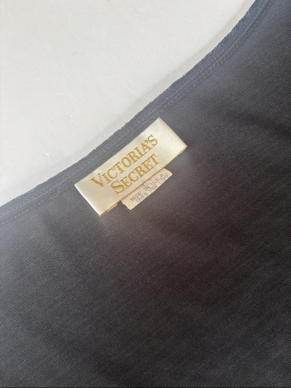 90’s Victoria’s Secret Vintage Gold Label Velvet Mini Dress Tunic Babydoll Large - Picture 16 of 17